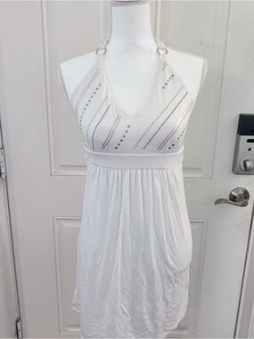 Victoria’s Secret Bra Top Dress S | White Halter Y2K